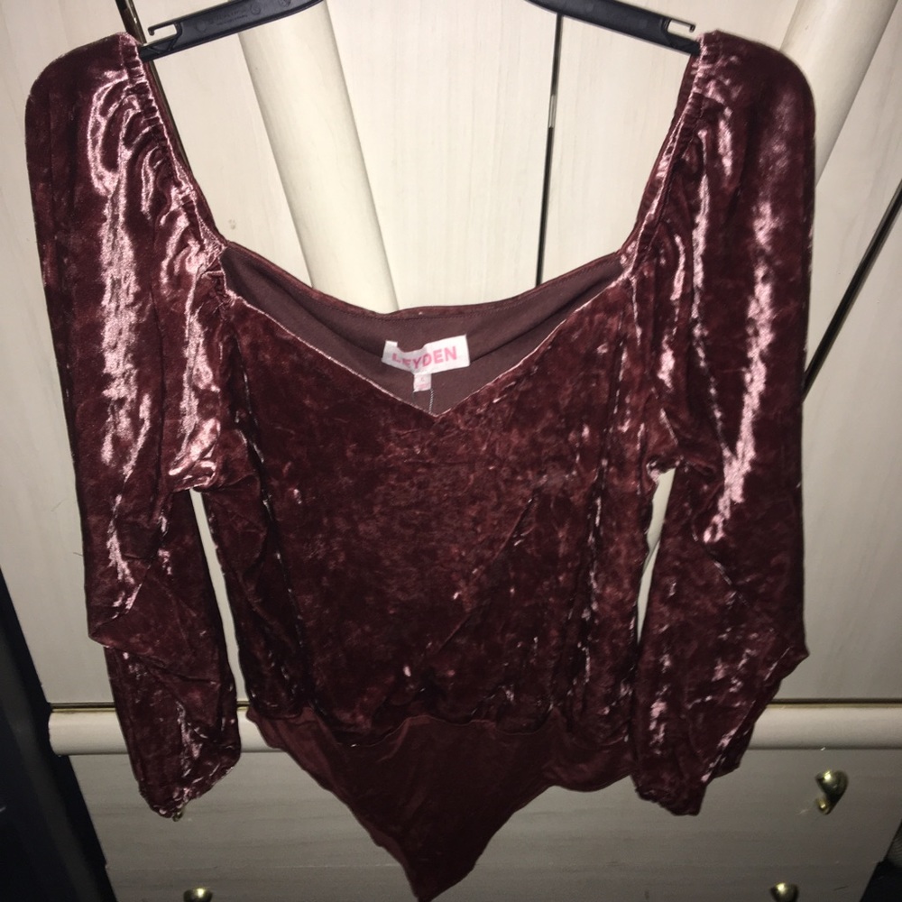 velvet bodysuit.
